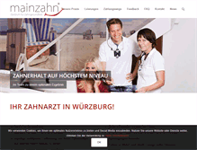 Tablet Screenshot of mainzahn.com